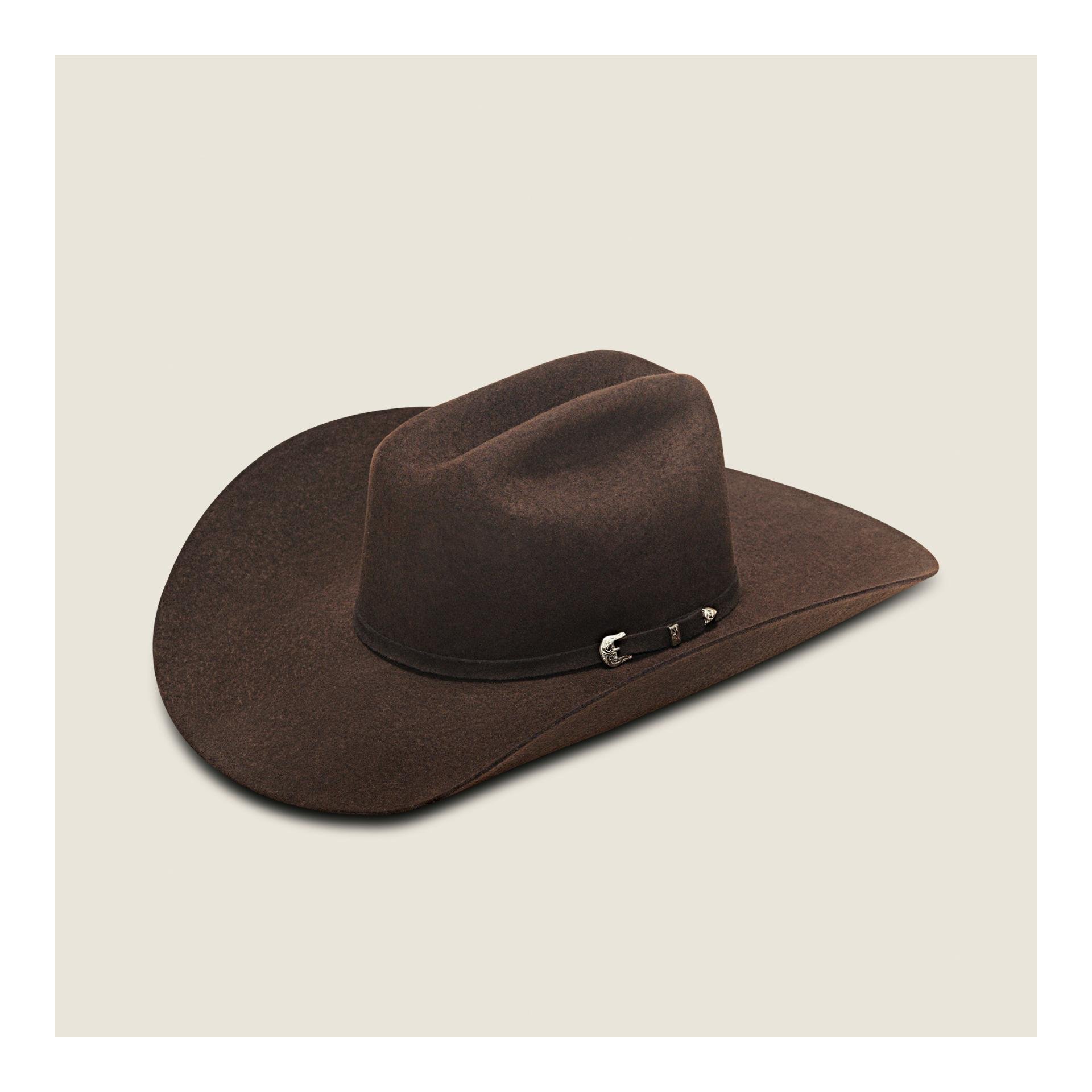 Chapeau en feutre western avec boucle