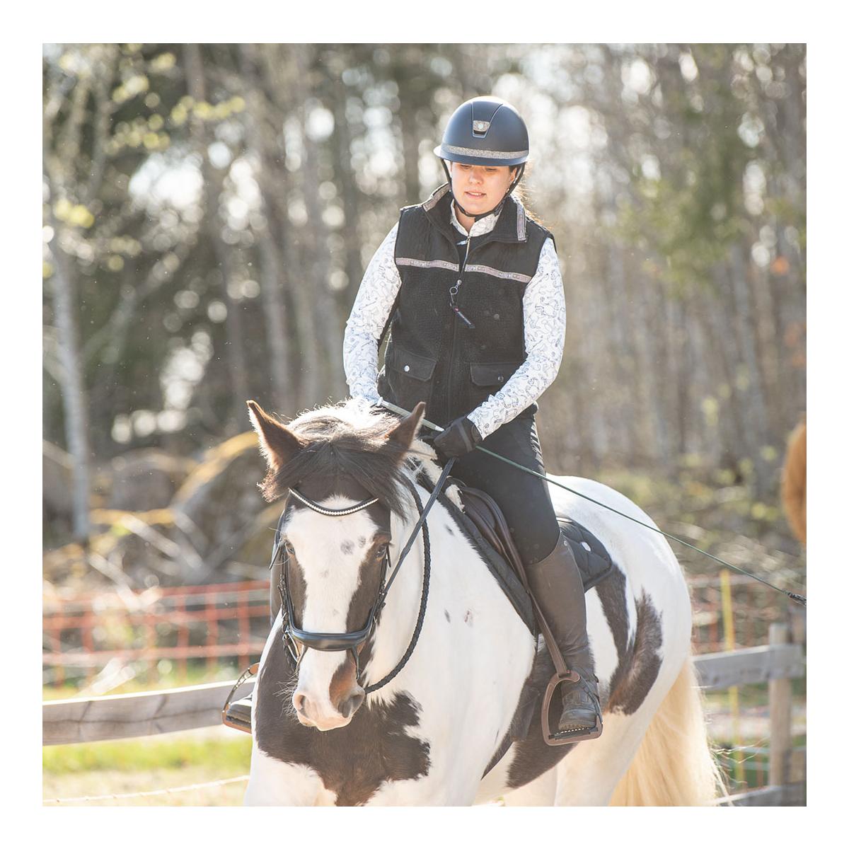 Teddyfleece Weste Black Unicorn