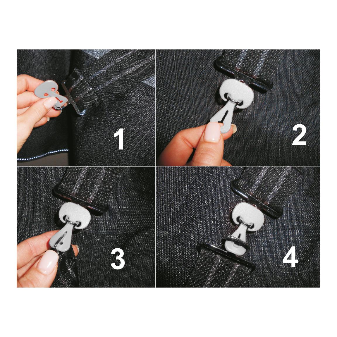 Sicherheitsverschlüsse für Decken - grau