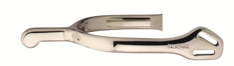 Eperons de Dressage pour hommes - en maillechort - avec une passe oblique Balkenhol plus fine ¬- longueur de tige 35 mm arrondi