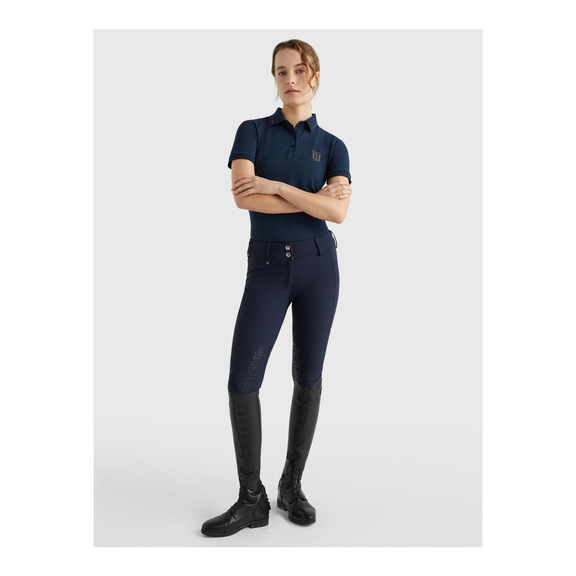 Poloshirt TH Strass Damen