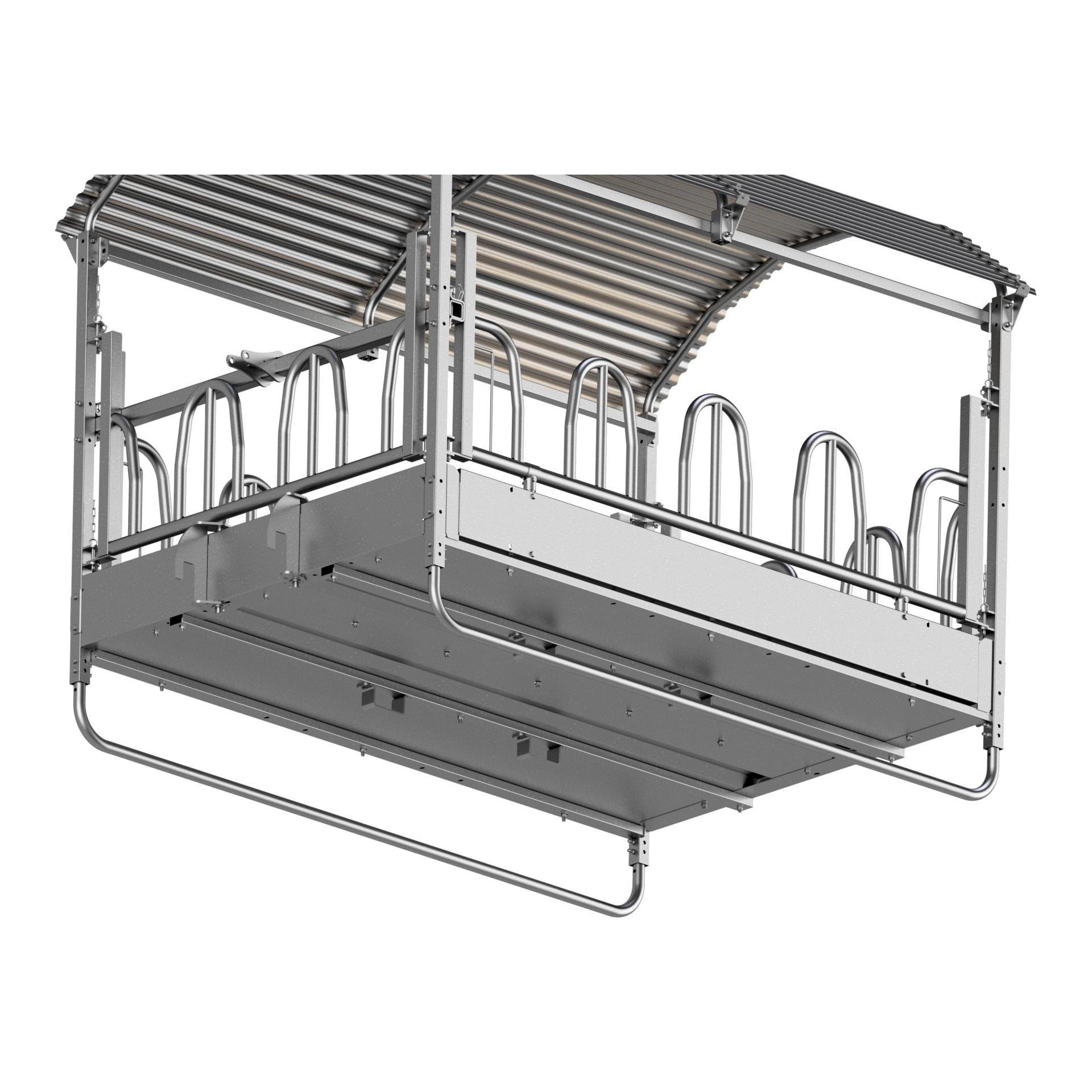 Agritubel Râtelier pour grosses balles avec cornadis de palissade