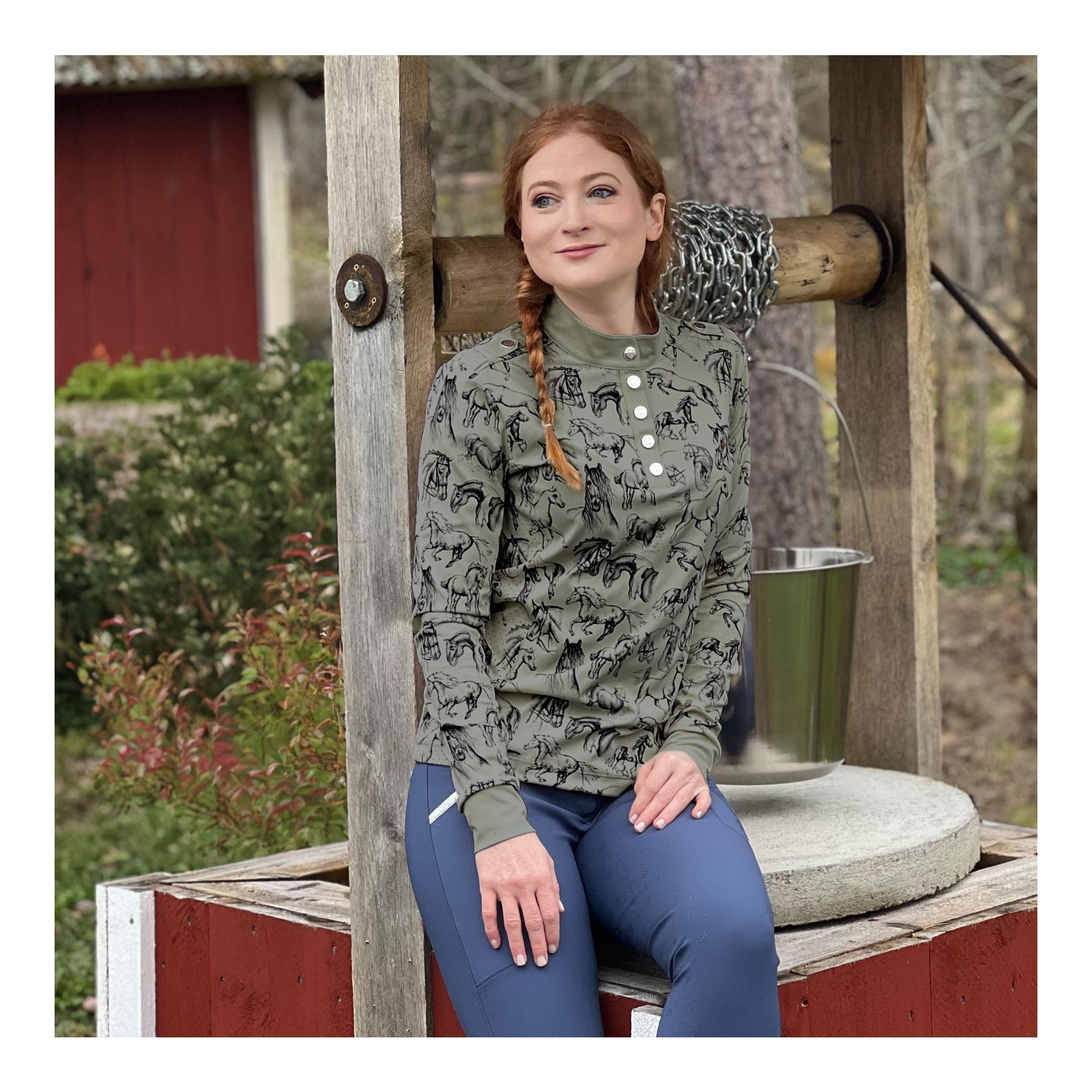 Funktionsshirt Longsleeve Horses