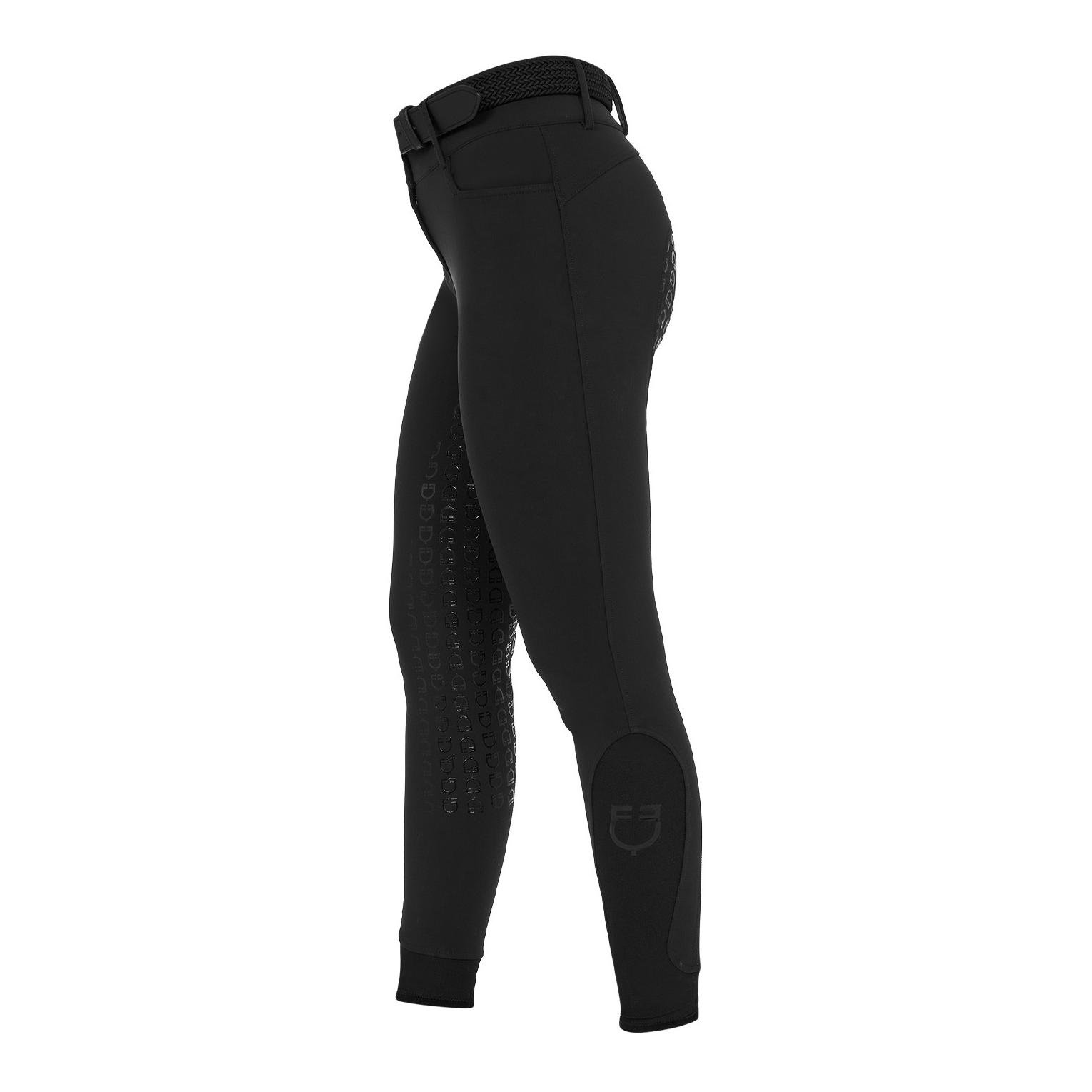 Equestro Culotte d'équitation taille haute à fond intégral pour femmes 