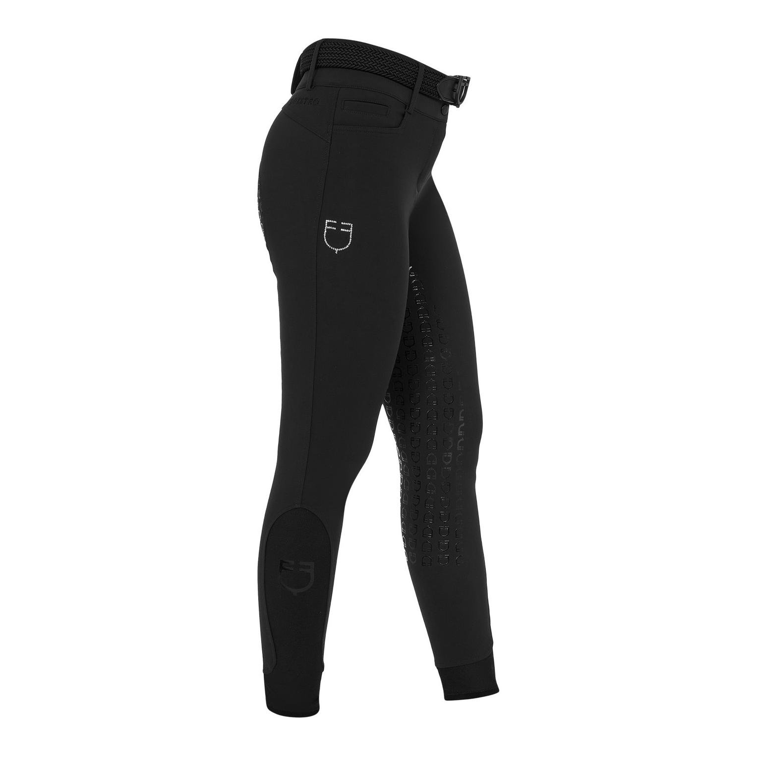 Culotte d'équitation taille haute à fond intégral pour femmes 
