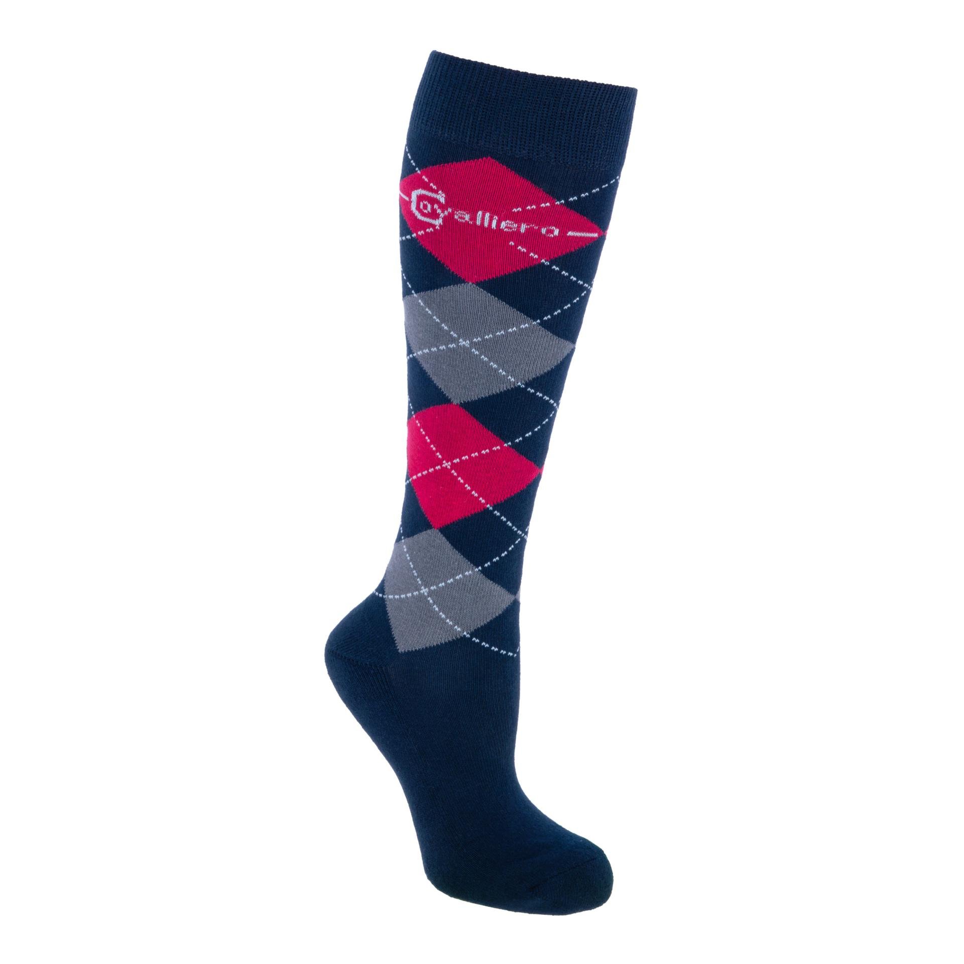 Covalliero Reitstrumpf Brescia - dark navy / pink / grey