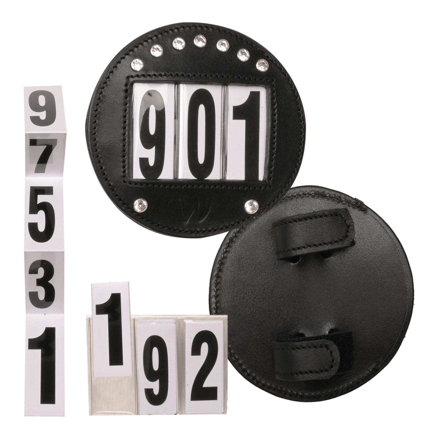 Waldhausen Kopfnummer Leder - Schwarz -