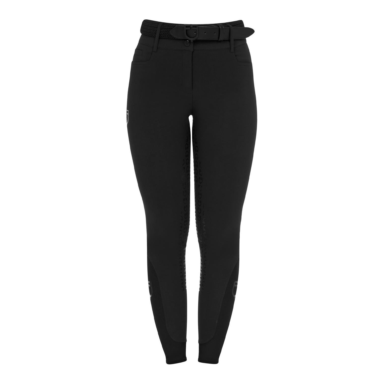 Equestro Culotte d'équitation taille haute à fond intégral pour femmes 
