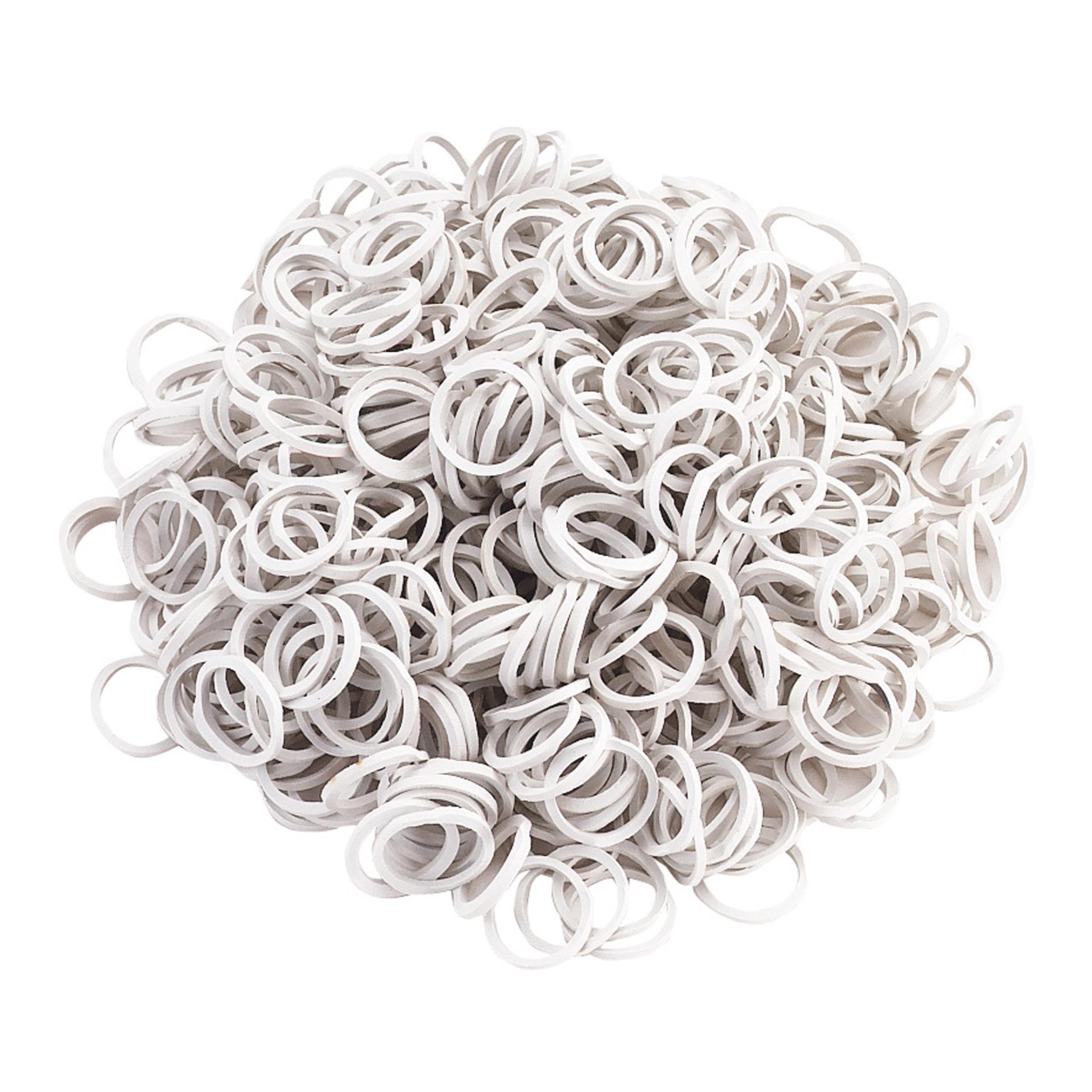 Mähnengummi 800 Stück - weiss Mähnengummi 800 Stück - weiss