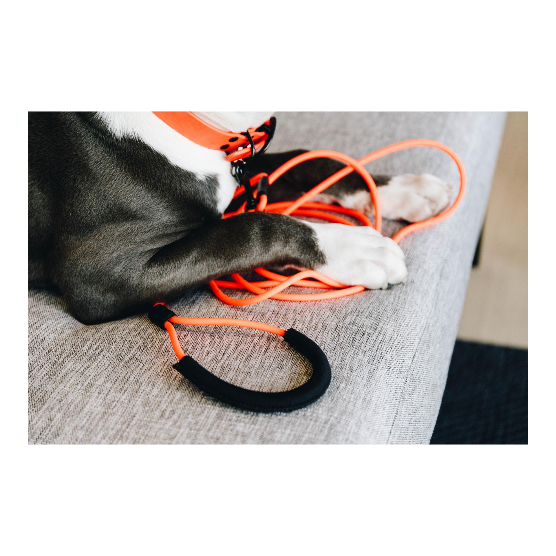 Schleppleine Soft Rubber 5m - neon orange Schleppleine Soft Rubber 5m - neon orange