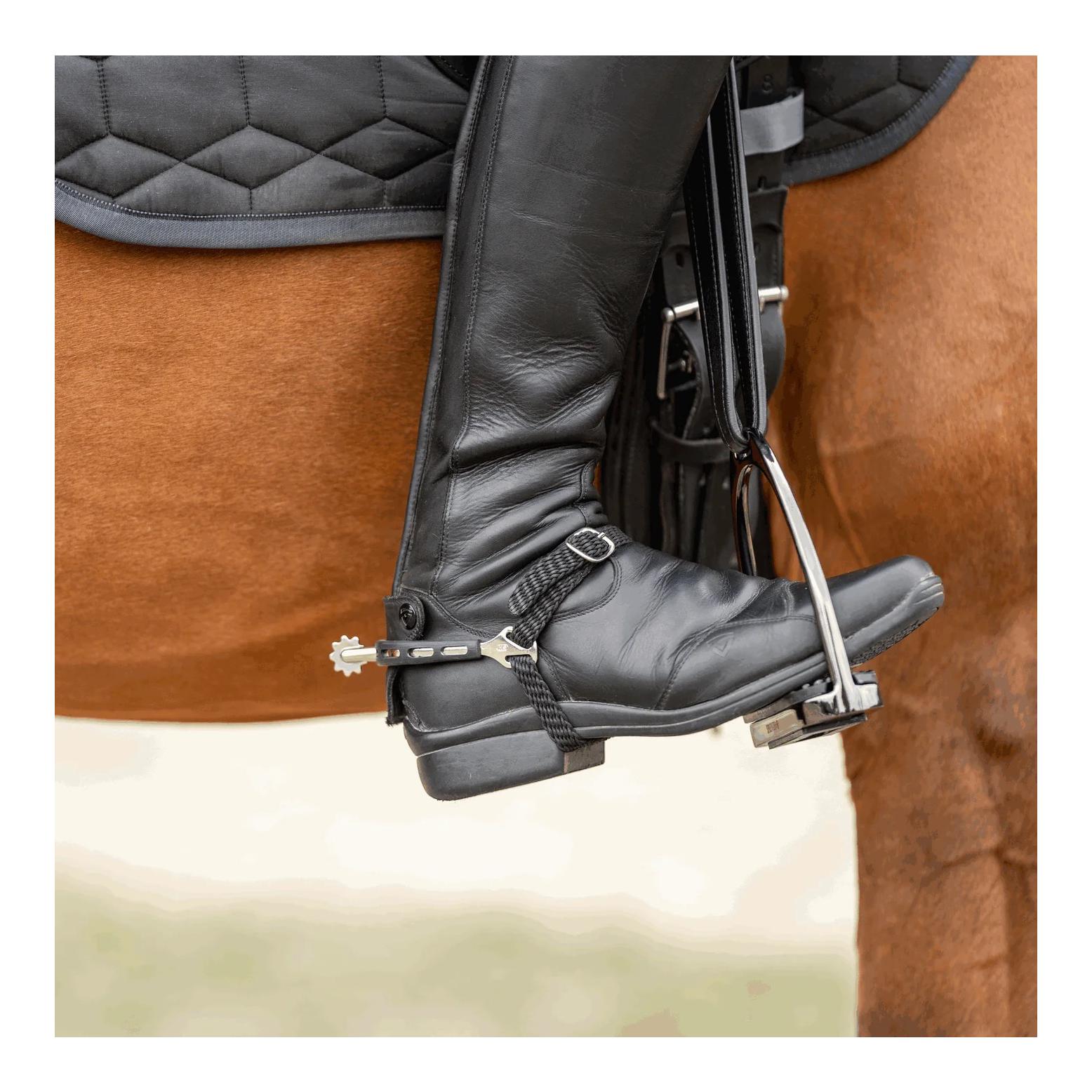 Sprenger Sporen ULTRA fit Extra Grip - Edelstahl rostfrei, 30 mm abgerundet mit Sonnenrad