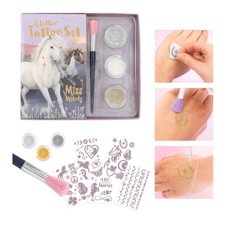Glitzer tattoo Set Night Horses Glitzer tattoo Set Night Horses