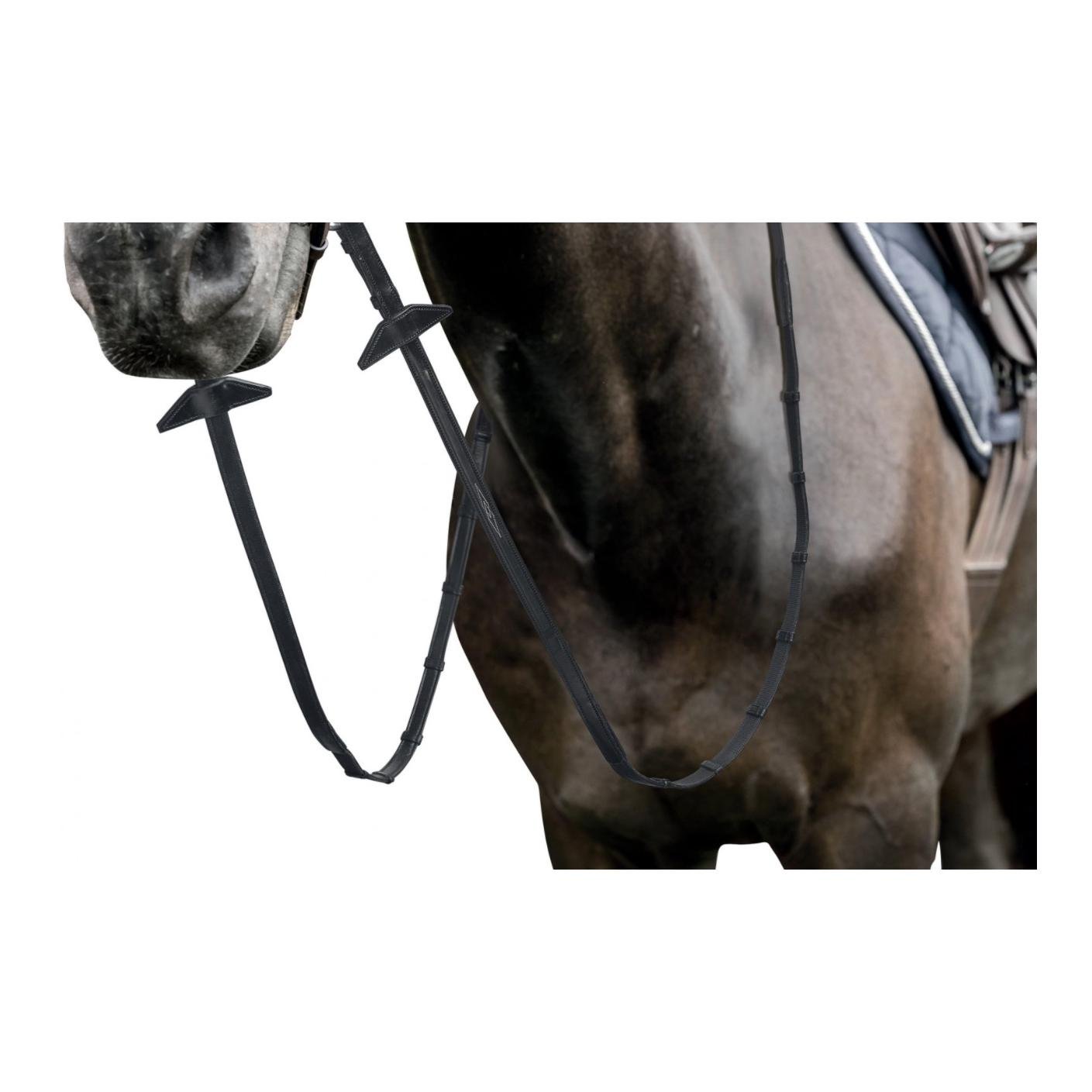 Ultra-dünne Gummizügel mit Dekor - schwarz