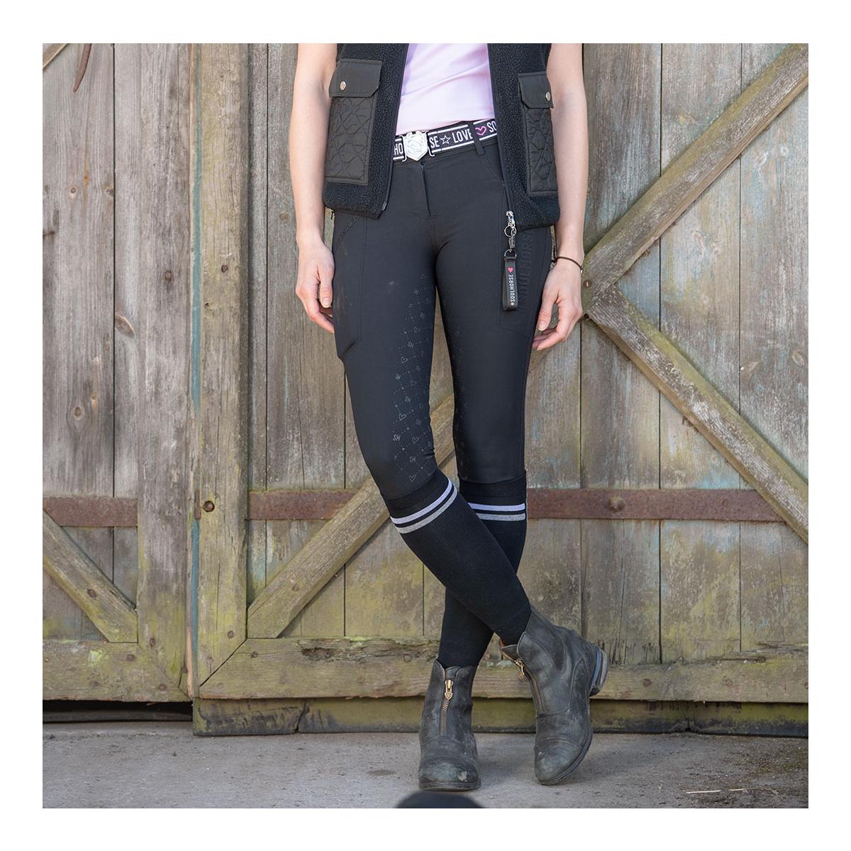 Reithose Ruffles & Glitzer Vollbesatz Damen