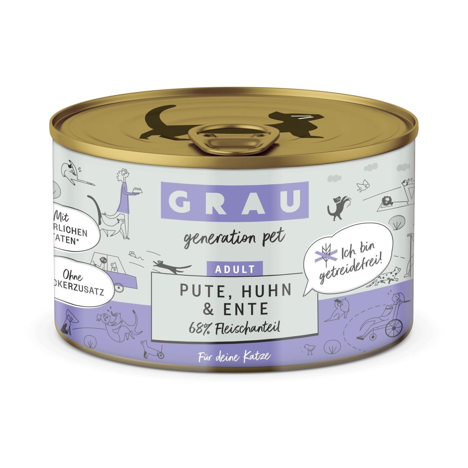 Nassfutter Pute, Huhn und Ente