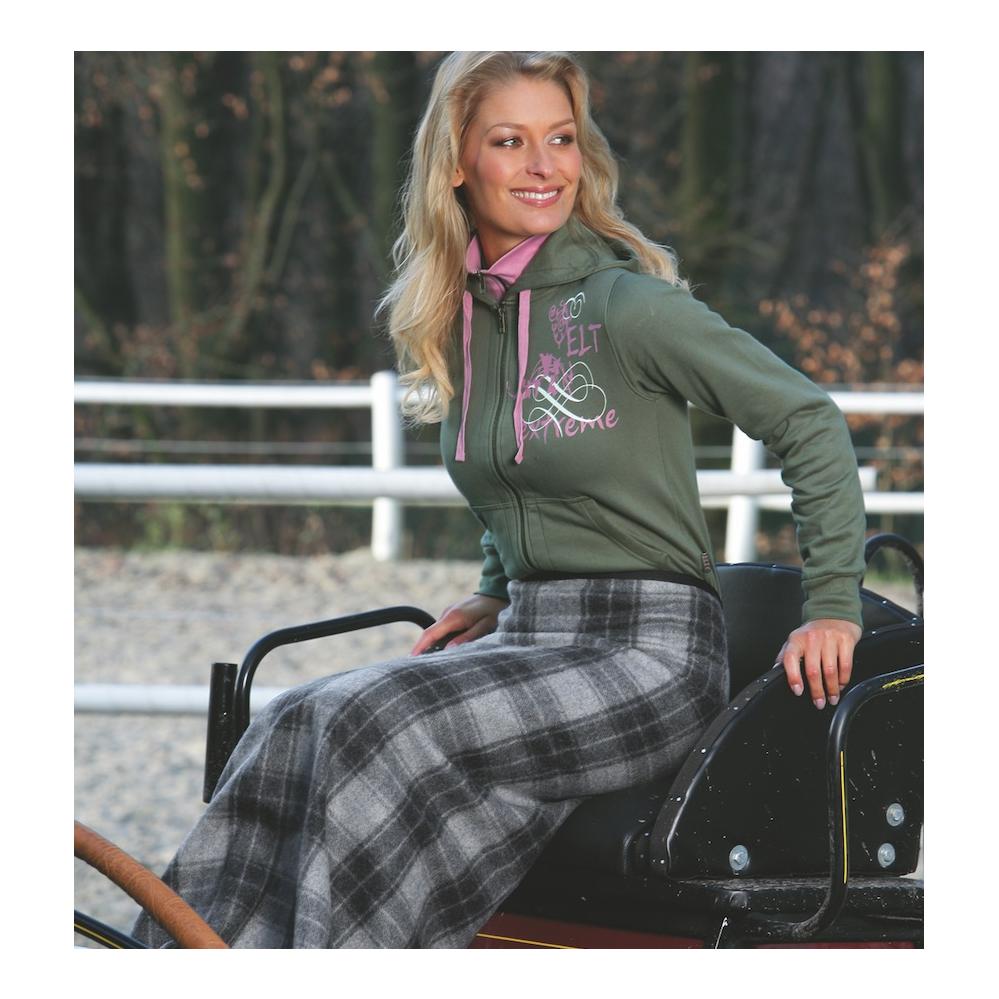 Waldhausen Bockdecke Herbst - schwarz/grau