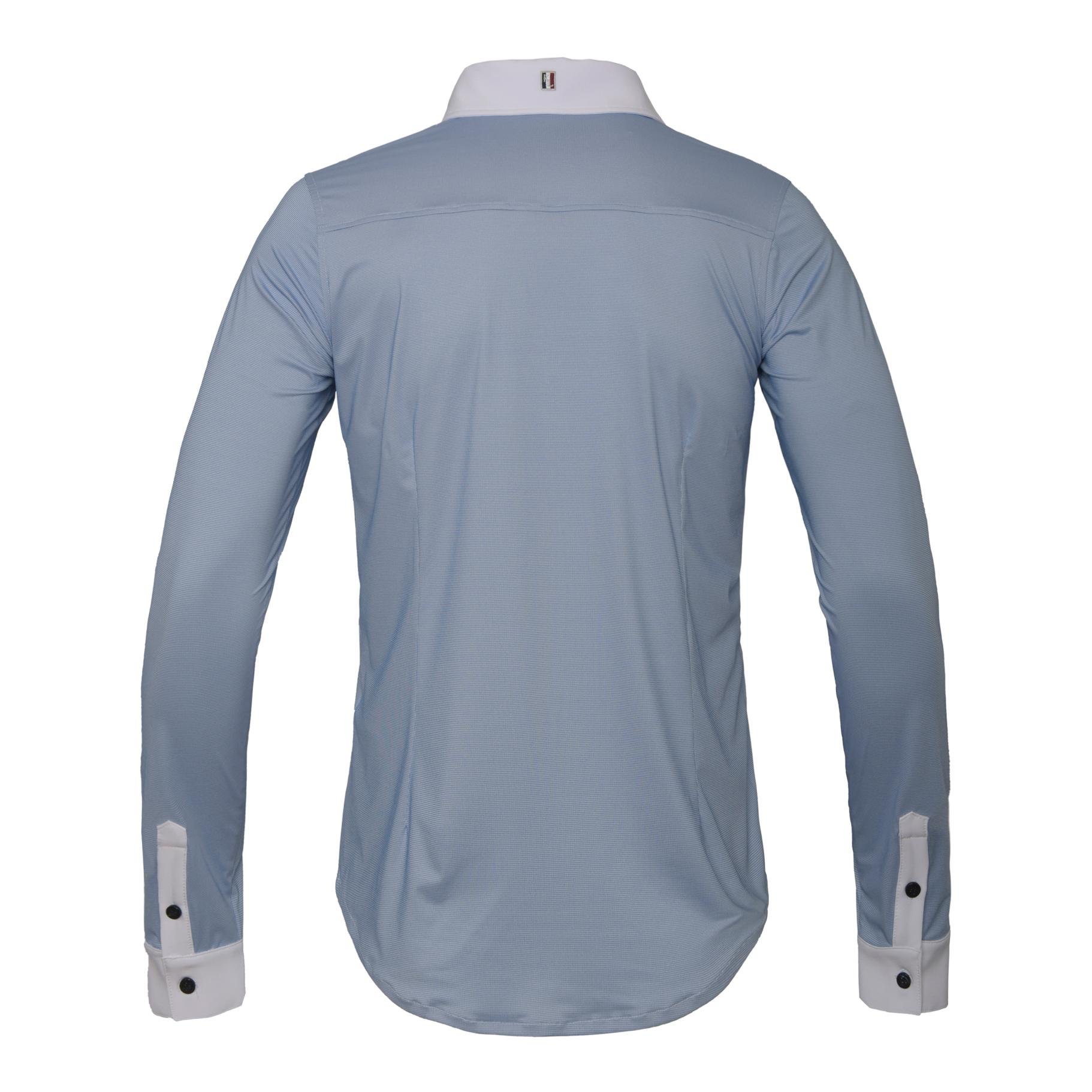 T-shirt à manches longue de concours KLOla pour hommes – bleu Fjord