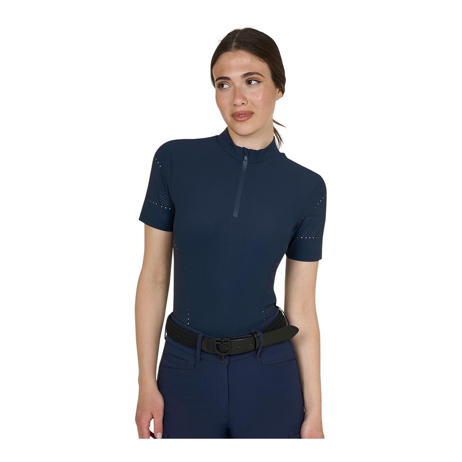 Trainingsshirt perforiert Kurzarm Damen