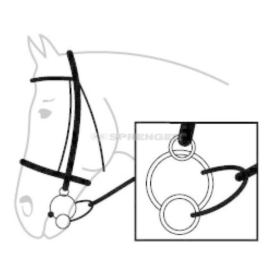 Trense KK UNIVERSAL Sensogan einfach gebrochen - 18mm Trense KK UNIVERSAL Sensogan einfach gebrochen - 18mm