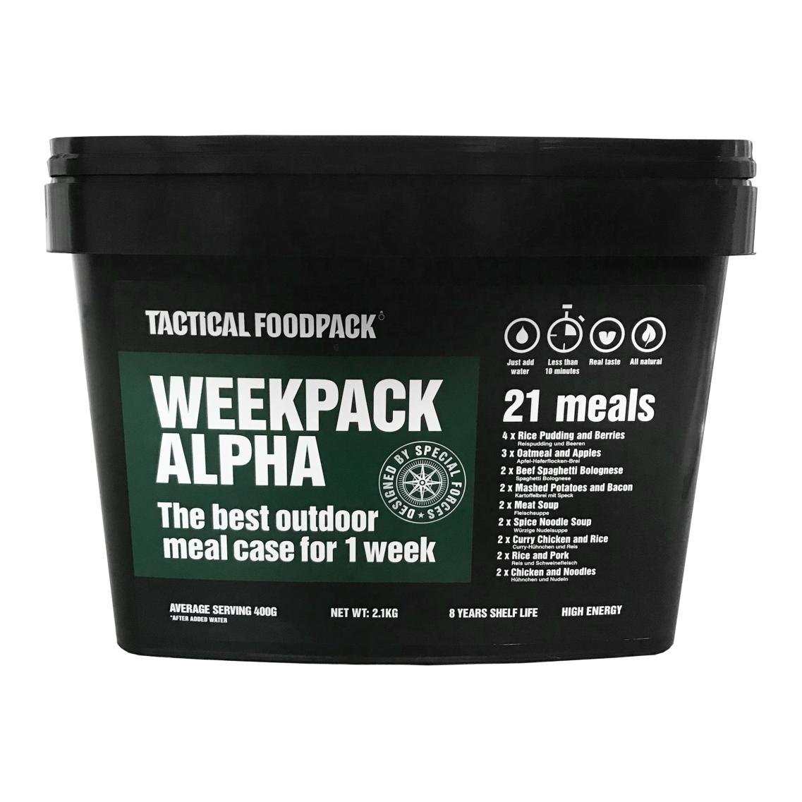 Tactical Foodpack Weekpack Alpha - Schwarz -