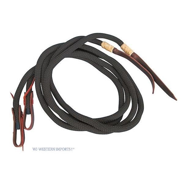 Western Imports Nylon-Zügel Deluxe - Schwarz -