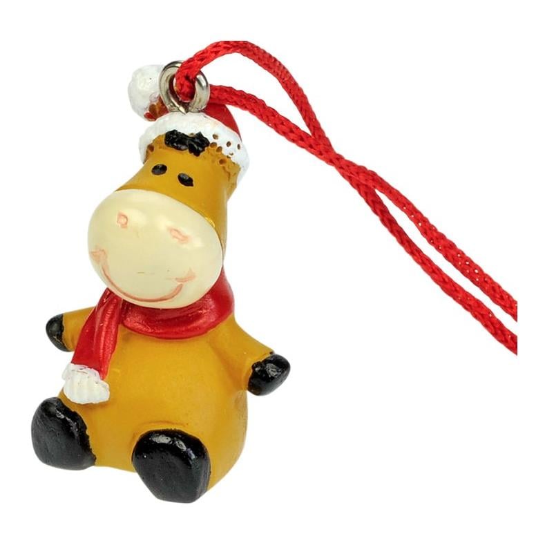 Décorations de Noël "cheval" en polyrésine, jeu de 6