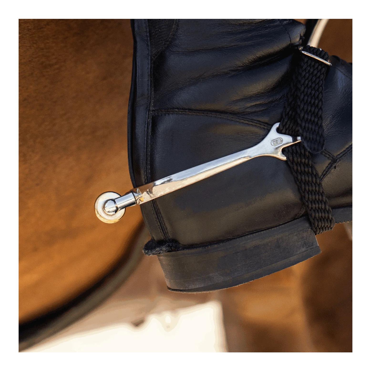 Sprenger Sporen ULTRA fit Comfort Roller - Edelstahl rostfrei, 25 mm abgerundet, Roller vertikal