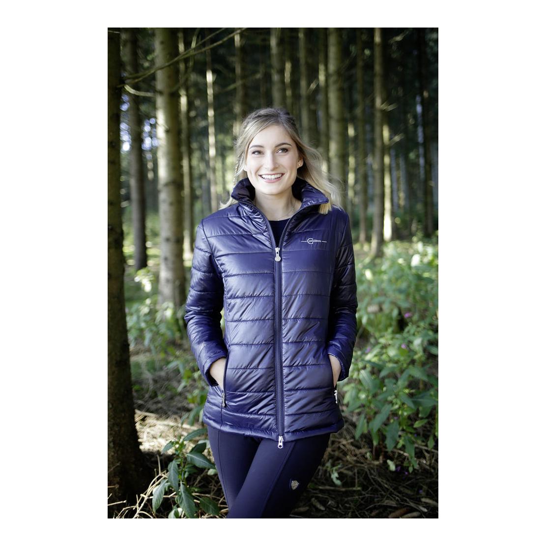 Veste matelassée Team femmes – bleu marine