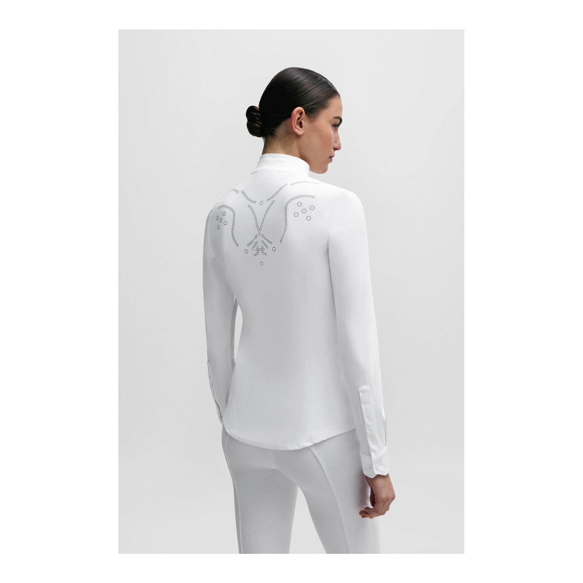 Turnierbluse Emma Flower Print Damen 