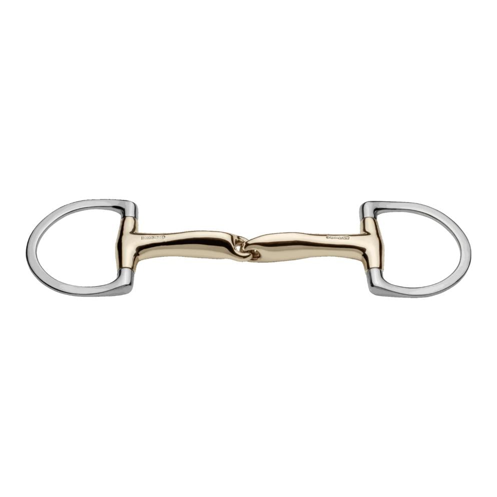 Olivenkopfgebiss novocontact mit D-förmigem Ring einfach gebrochen - Sensogan 14mm Olivenkopfgebiss novocontact mit D-förmigem Ring einfach gebrochen - Sensogan 14mm