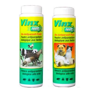 Vinx Bio-Antiparasit-Puder mit Neem für Kleintiere - Weiss -
