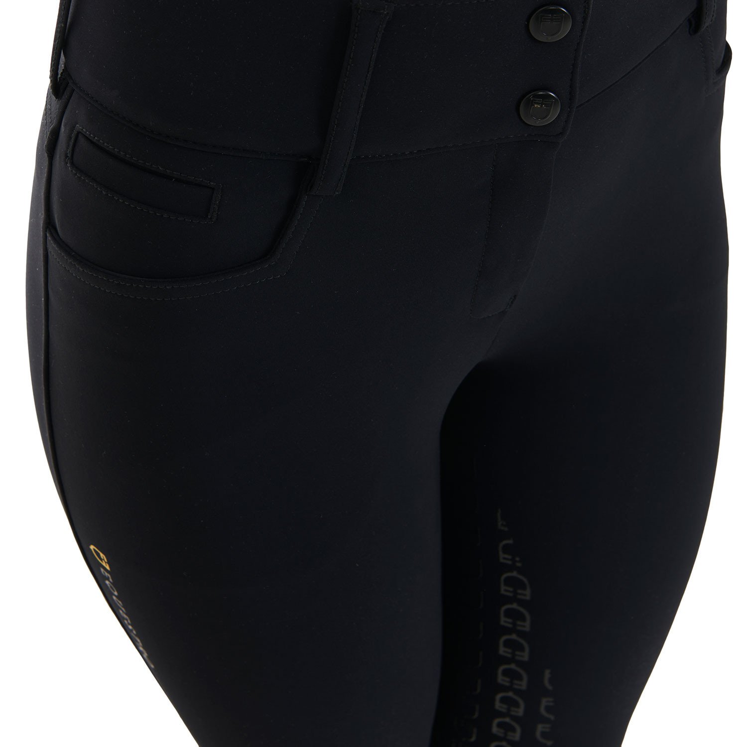 Equestro Winterreithose Highwaist Kniebesatz Damen