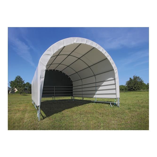 Mur pignon PVC avec système de sangles pour abri mobile