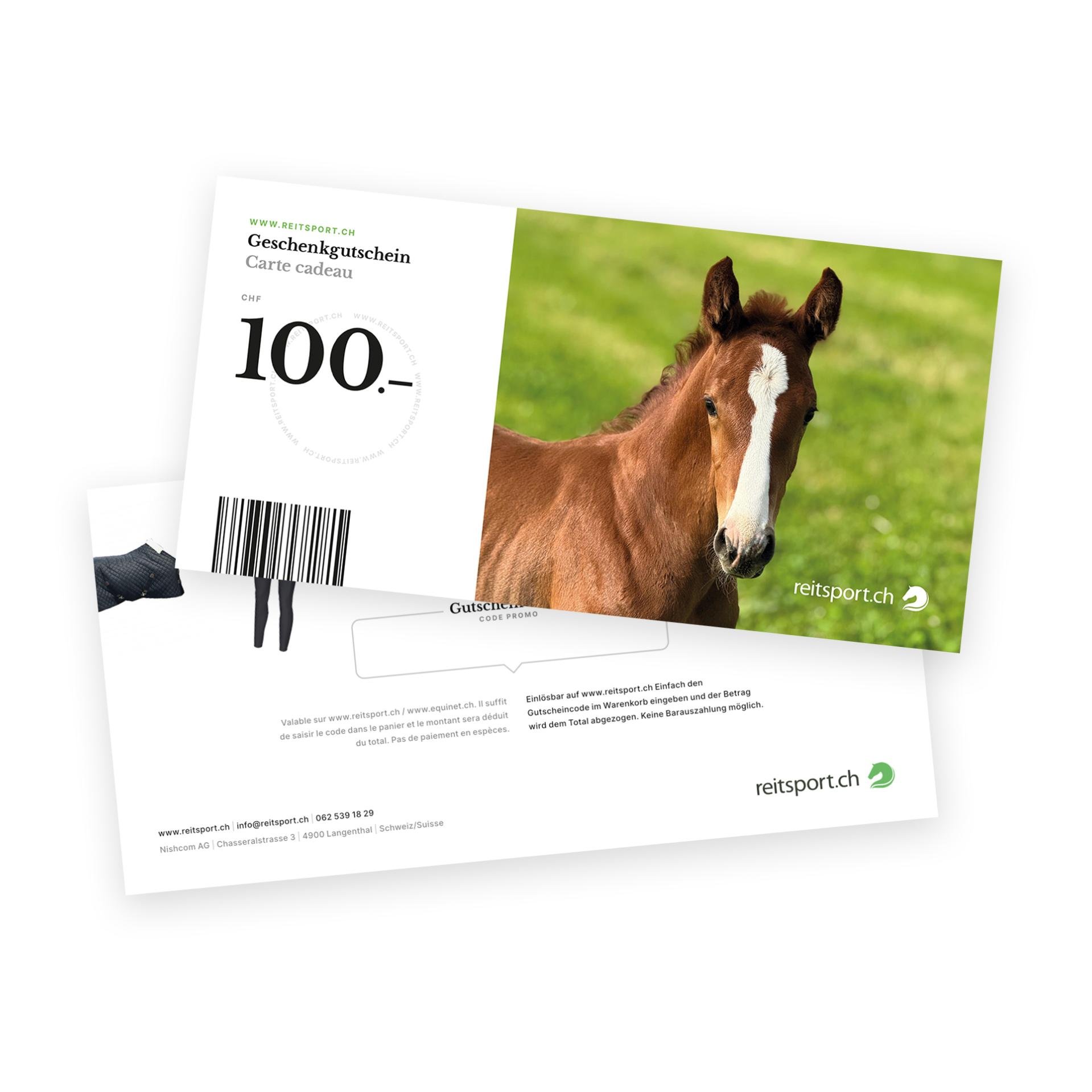 Geschenkgutschein reitsport.ch