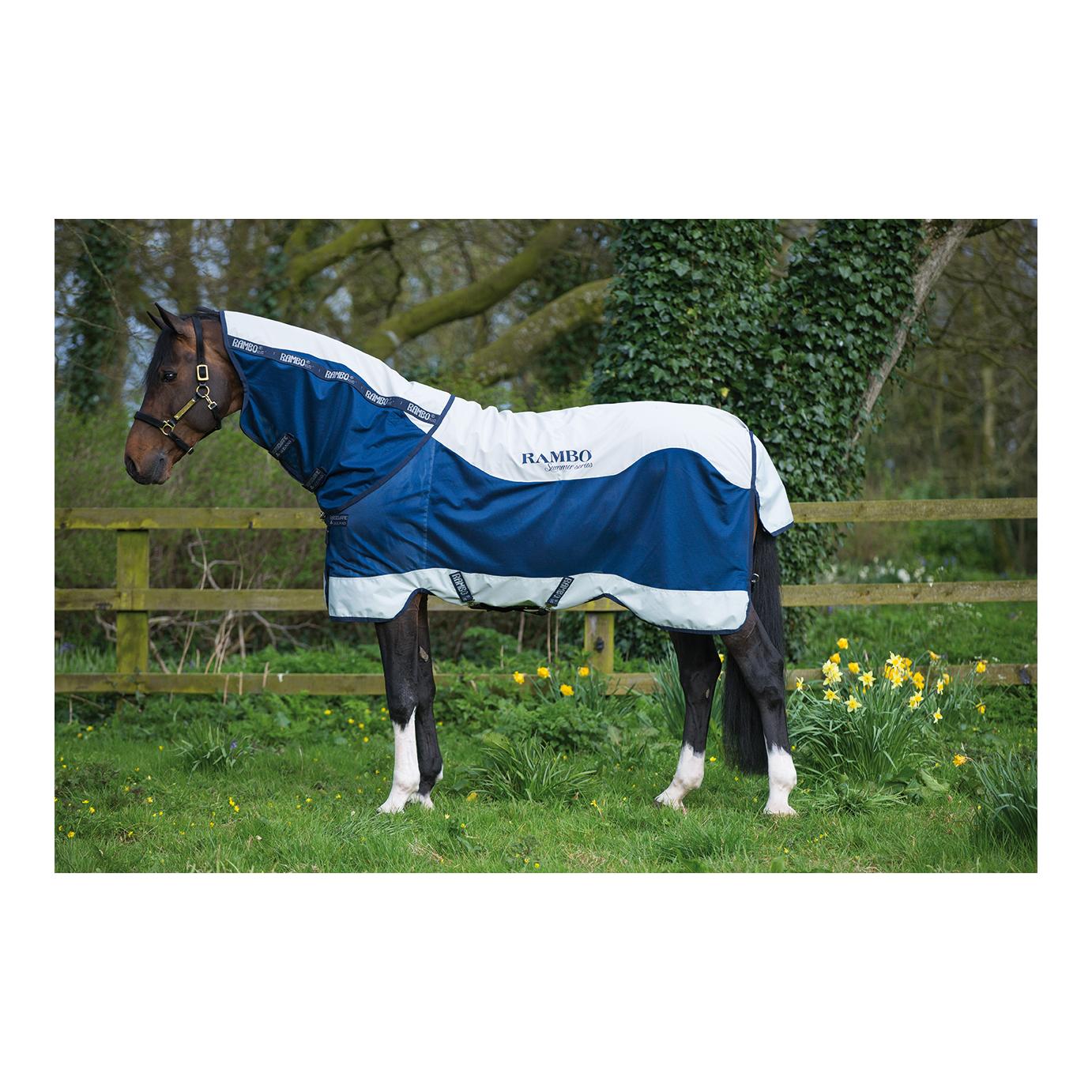 Sommerdecke Rambo Summer Series Turnout 0g - navy/grey Sommerdecke Rambo Summer Series Turnout 0g - navy/grey