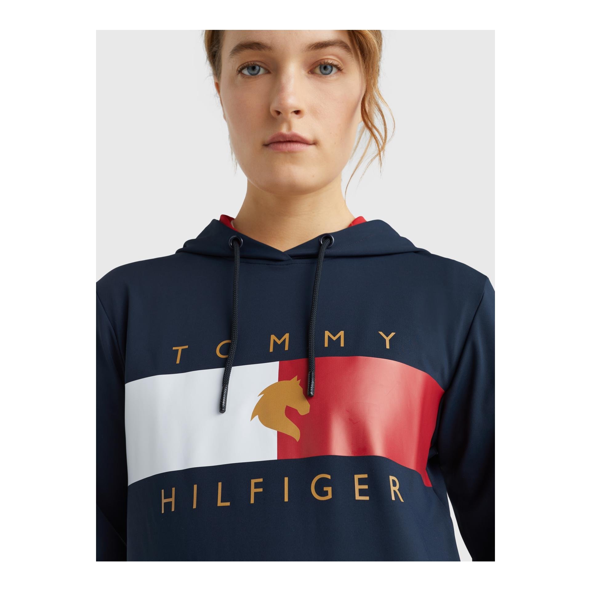 Sweat à capuche Tommy Flag Performance femme