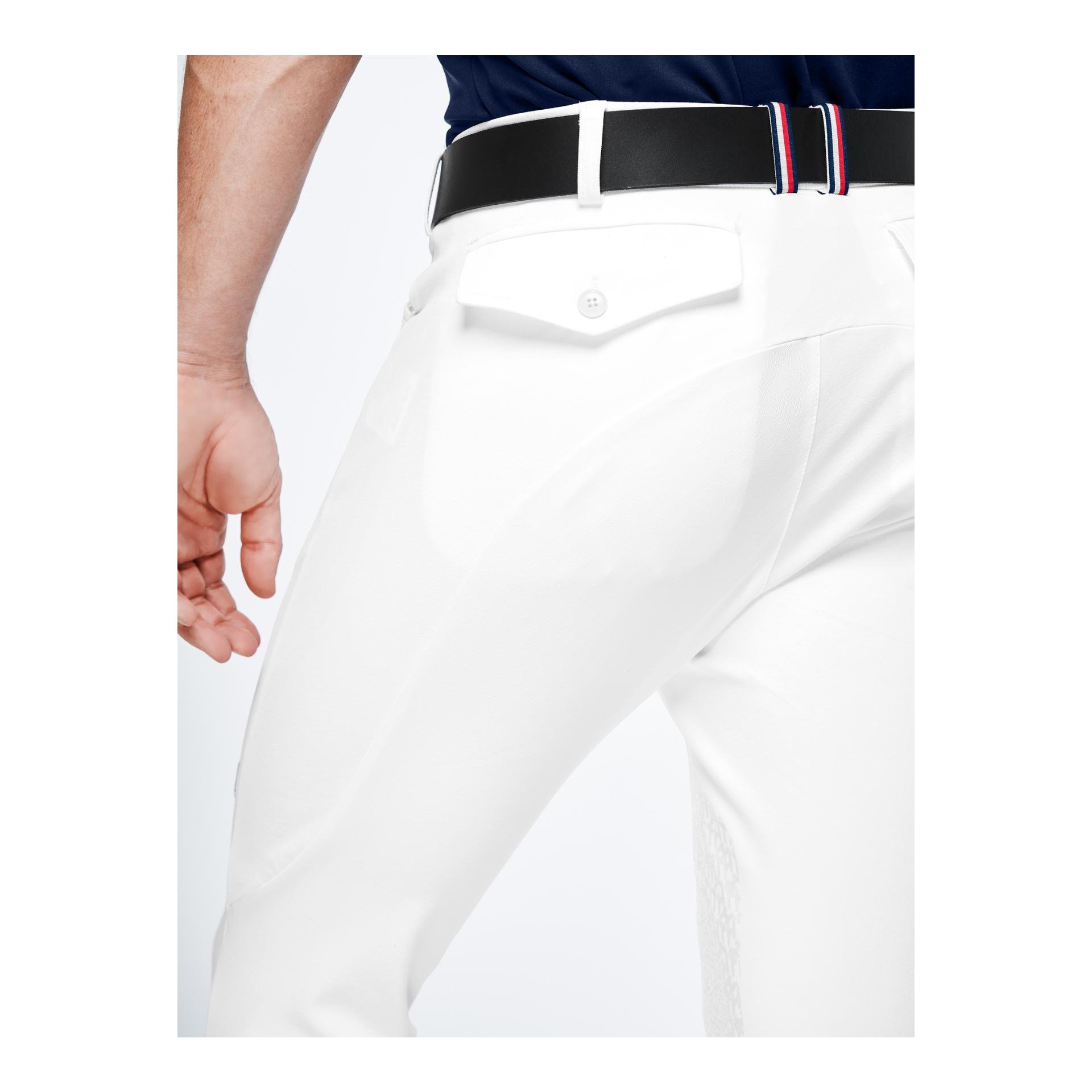 Reithose Performance Kniegrip Herren - optic white