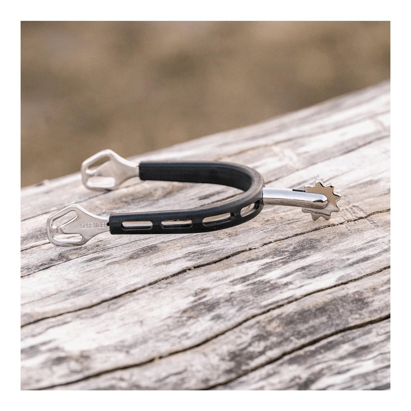 Sprenger Sporen ULTRA fit Extra Grip - Edelstahl rostfrei, 40 mm abgerundet mit Sonnenrad