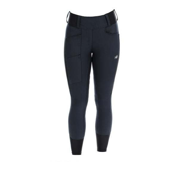 Reitleggings Hybrid Pull-Up Damen - navy