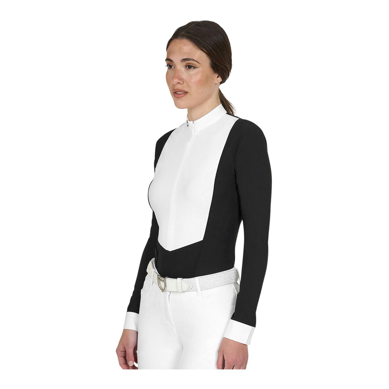 Equestro Turniershirt Invisible Zip Langarm