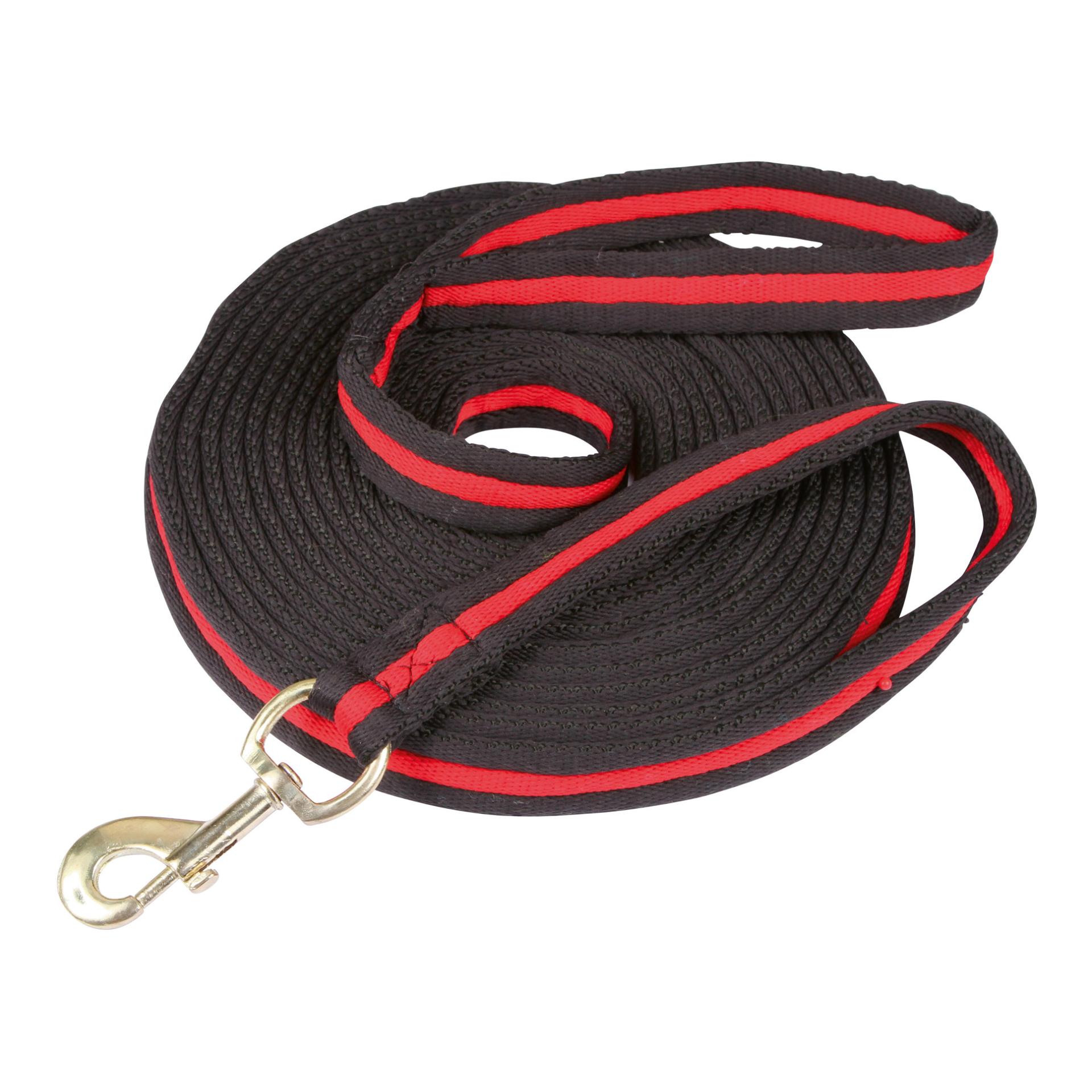 Longierleine Softlonge 8m - schwarz/rot Longierleine Softlonge 8m - schwarz/rot