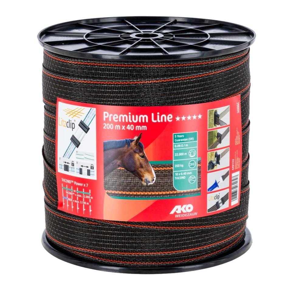 AKO Ruban de clôture pour pâturage Premium Plus