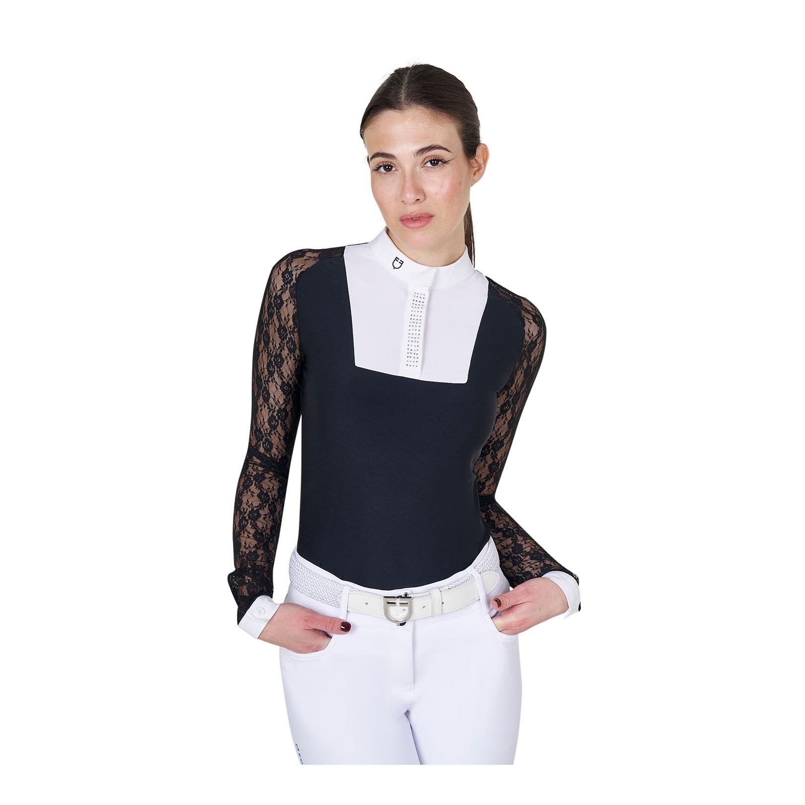 Turniershirt Spitze Langarm Damen