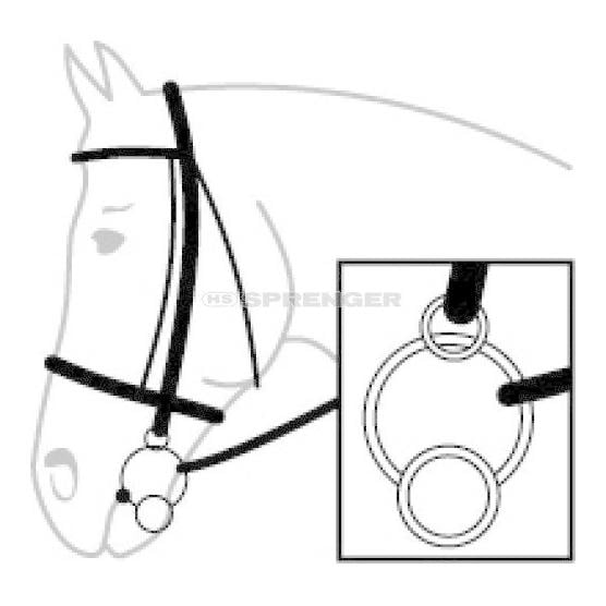 Trense KK UNIVERSAL Sensogan einfach gebrochen - 18mm Trense KK UNIVERSAL Sensogan einfach gebrochen - 18mm