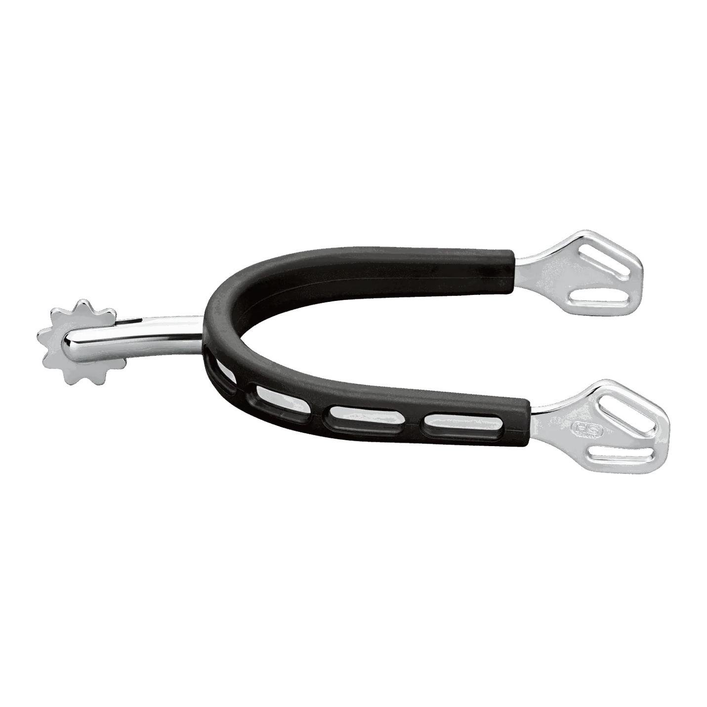 Sporen ULTRA fit Extra Grip - Edelstahl rostfrei, 40 mm abgerundet mit Sonnenrad