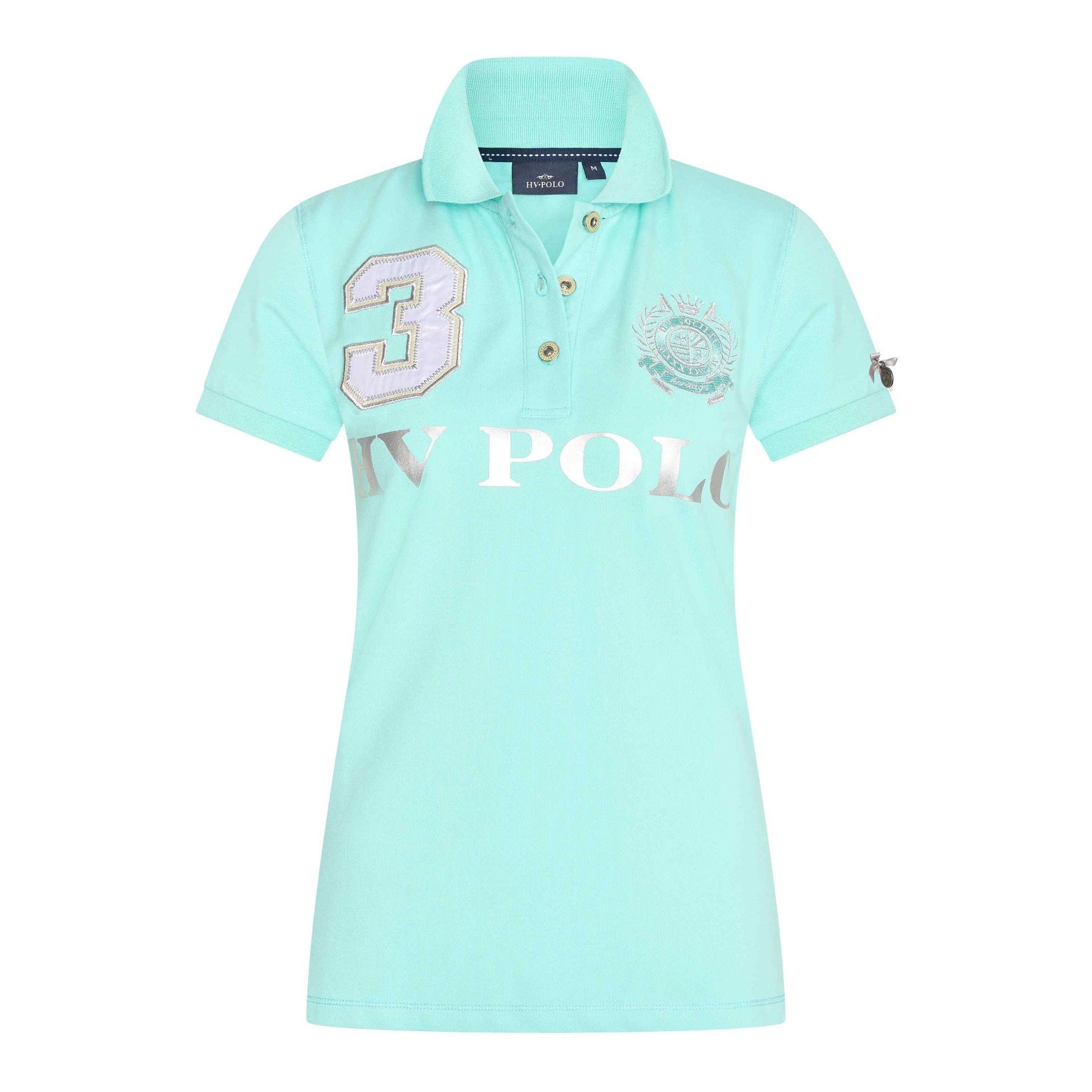 HV Polo Poloshirt Favoritas EQ Damen - Tiffany -  Farbe: Tiffany, Grösse Bekleidung Damen: XS