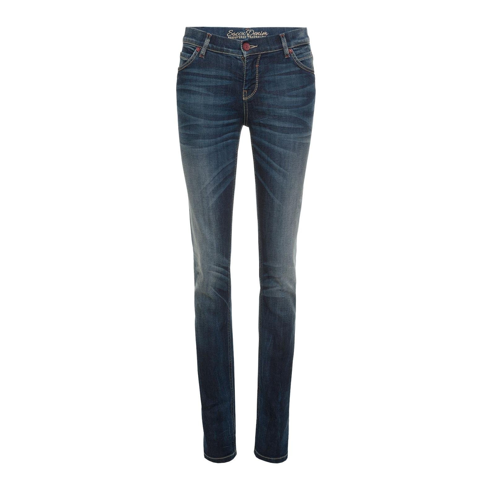 Slim Fit Jeans mit hohem Stretch-Anteil Damen - dunkelblau Slim Fit Jeans mit hohem Stretch-Anteil Damen - dunkelblau