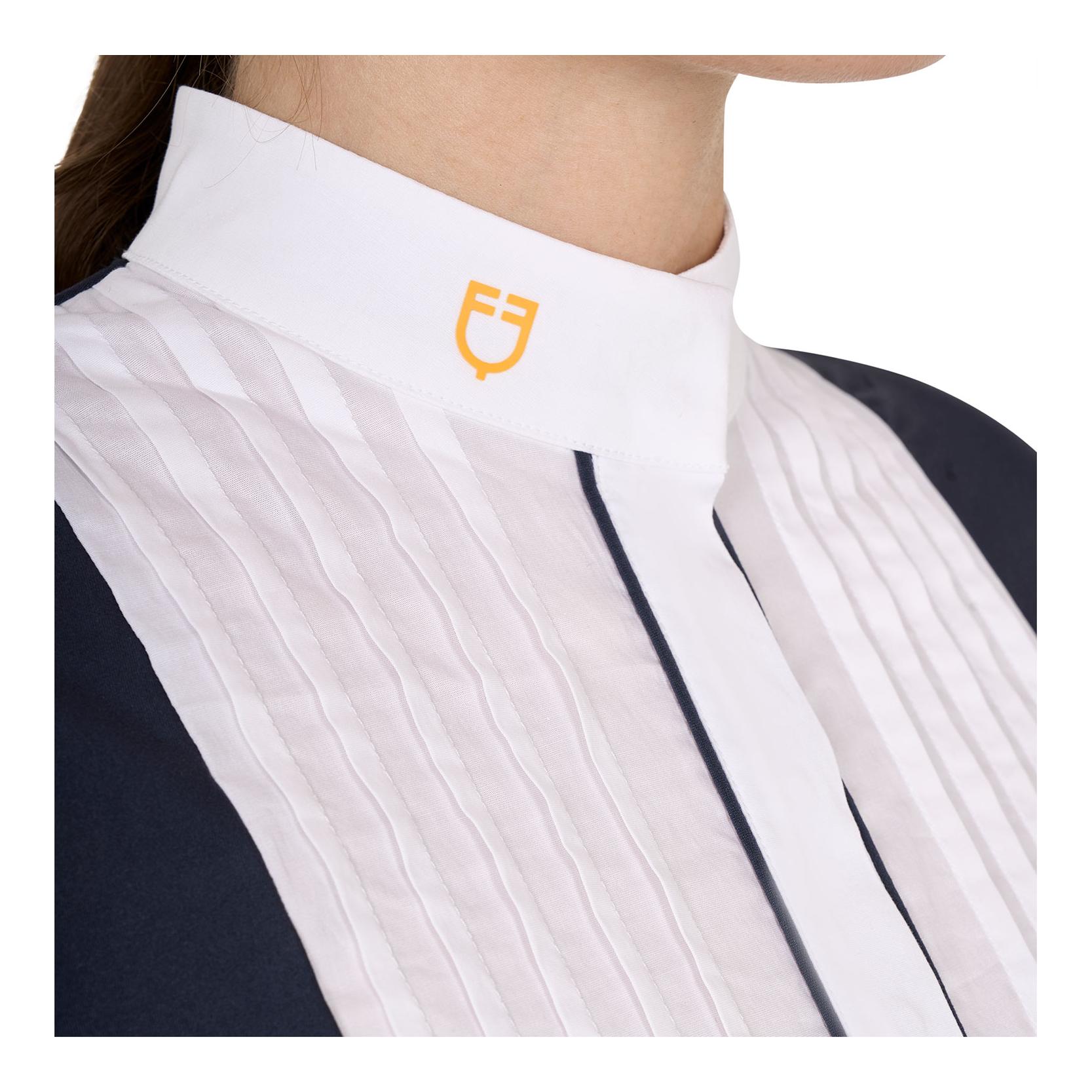 Turniershirt Plisee Langarm Damen