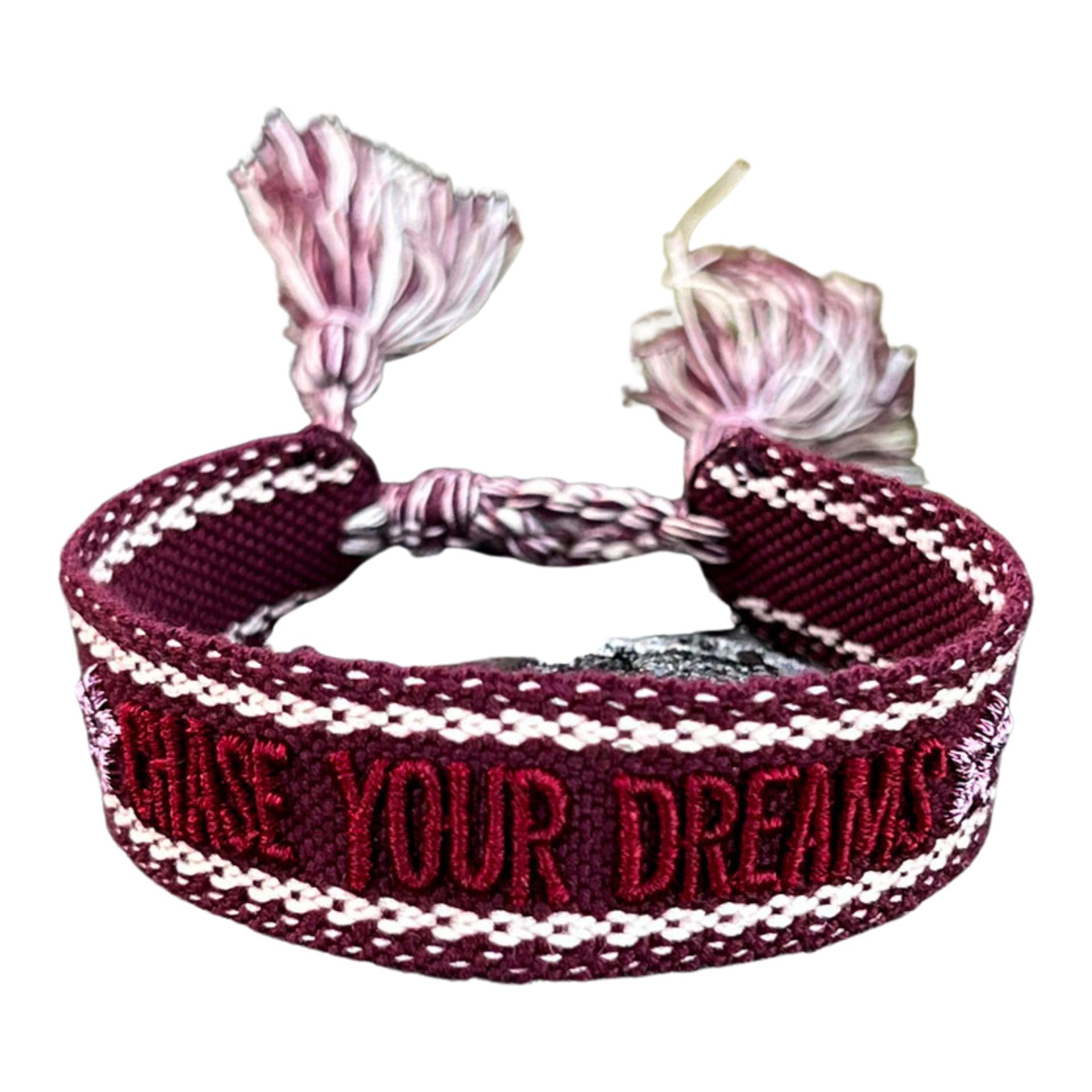 Stoffarmband "Chase Your Dreams" Stoffarmband "Chase Your Dreams"