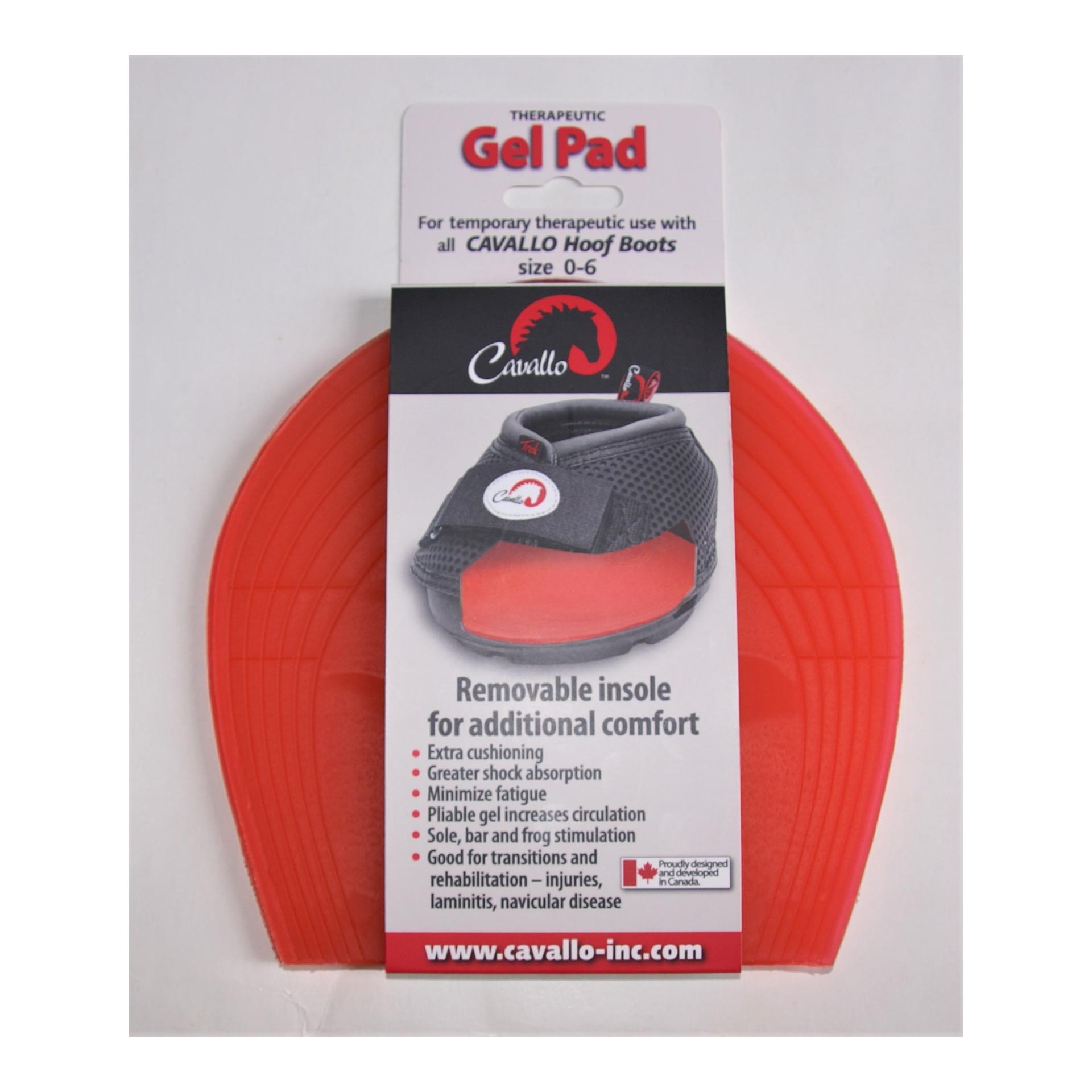 Cavallo Horse & Rider Hufschuhe Gel Pad Einlegesohle - rot